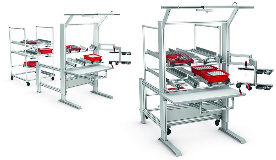 4E FiFo Shooter — Flexible workstation with material supply from rear