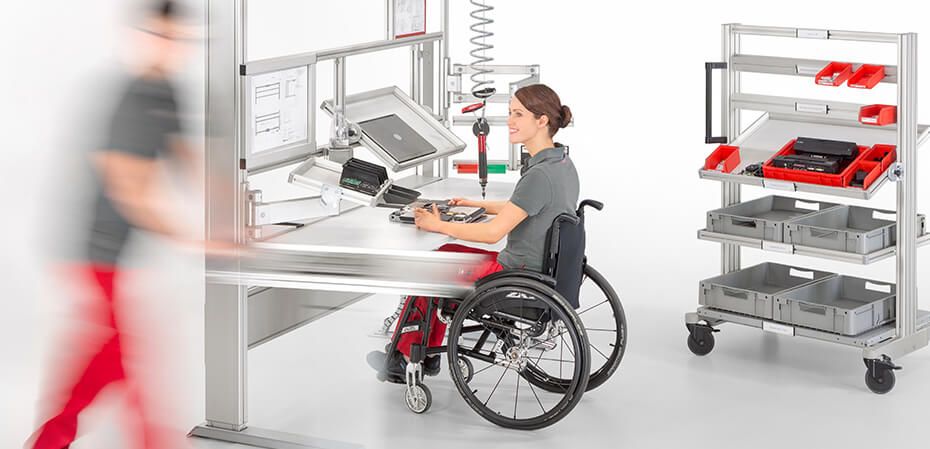 Handicapped accessible workplaces